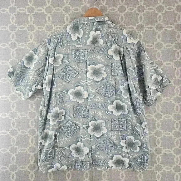 Vintage Pineapple Connection Cotton Floral Hawaiian Button Up Men's XL - Picture 2 of 6